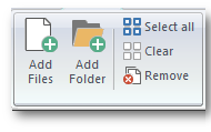 Folder selection