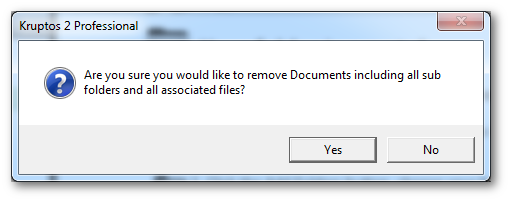 Remove files warning